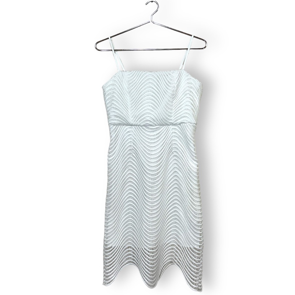 Bardot Spiral Lace Spaghetti Strap Mini Dress - Picture 6 of 14